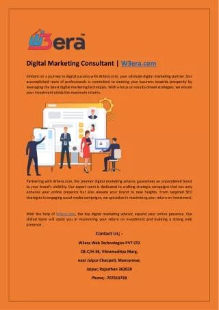 Digital Marketing Consultant | W3era.com