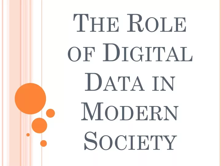 the role of digital data in modern society