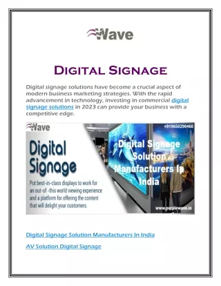 digital signage