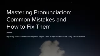 Mastering Pronunciation in Spoken English | PA Study Abroad Services