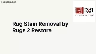 Rug Stain Removal by Rugs 2 Restore