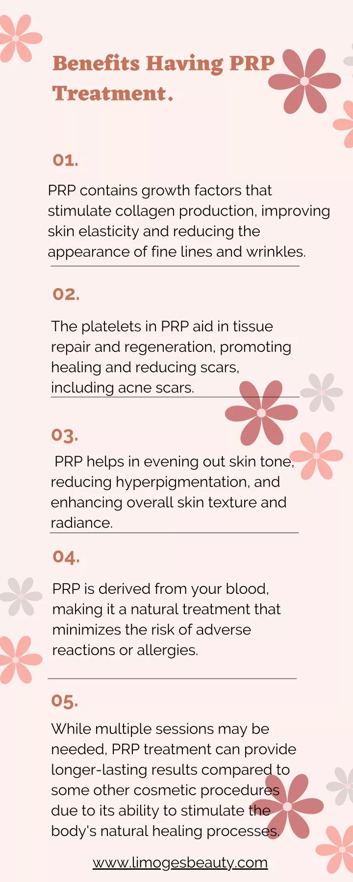 benefits having prp treatment