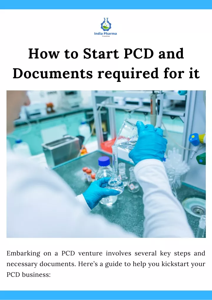 how to start pcd and documents required for it