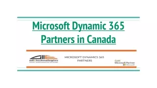 Top Microsoft Dynamic 365 Partners in Canada