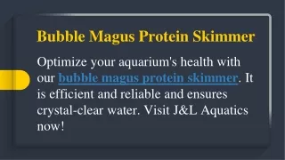 Bubble Magus Protein Skimmer