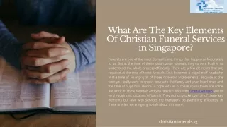 What Are The Key Elements Of Christian Funeral Services in Singapore