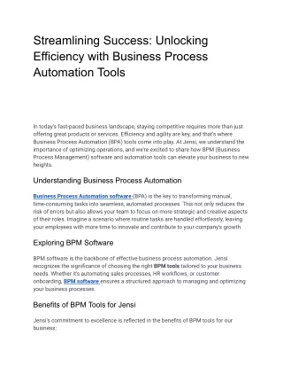 Streamlining Success_ Unlocking Efficiency with Business Process Automation Tools (1)