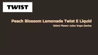 Peach Twist 120ml Vape Flavor - Lemonade Breeze Burst