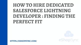 Unlock business growth with Salesforce Lightning Developer