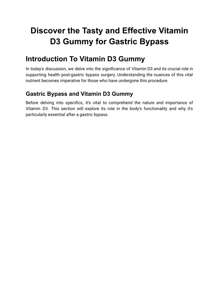 discover the tasty and effective vitamin d3 gummy