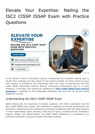 elevate isc2 cissp issap exam with practice