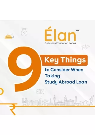 Key Things to Consider When Taking Study Abroad Loan