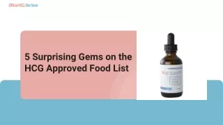 5 Surprising Gems on the HCG Approved Food List