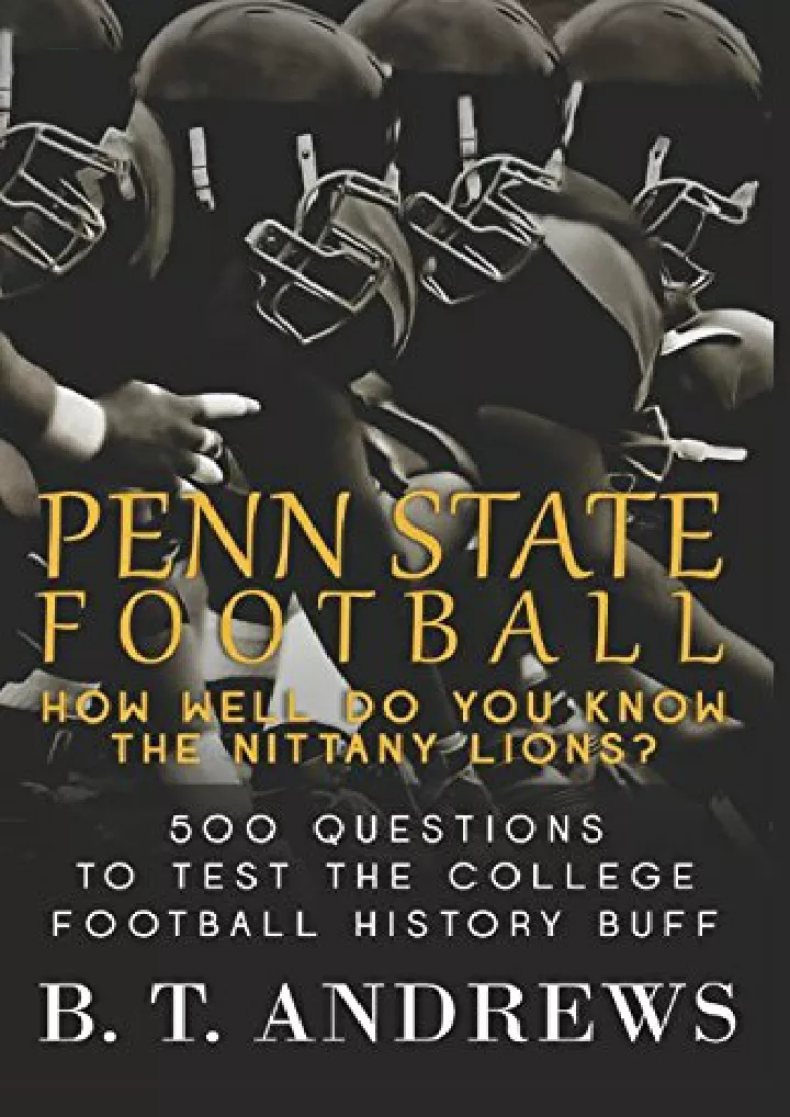 penn state football how well do you know