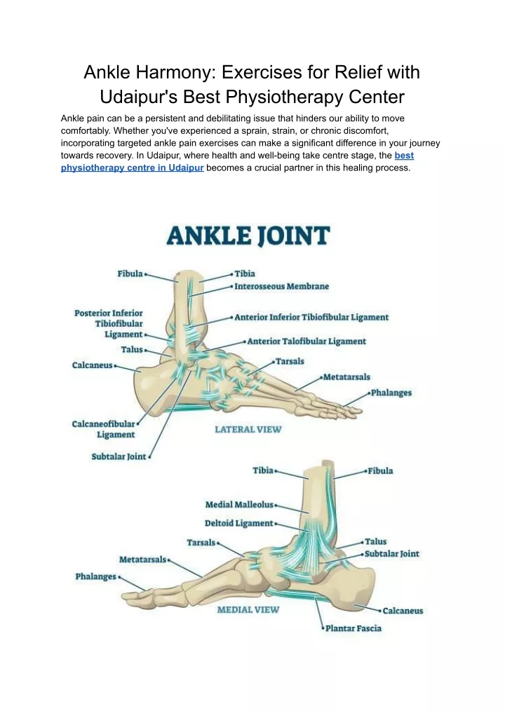 ankle harmony exercises for relief with udaipur