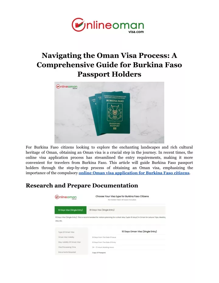 navigating the oman visa process a comprehensive