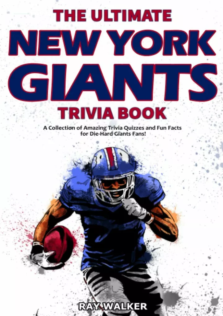 the ultimate new york giants trivia book