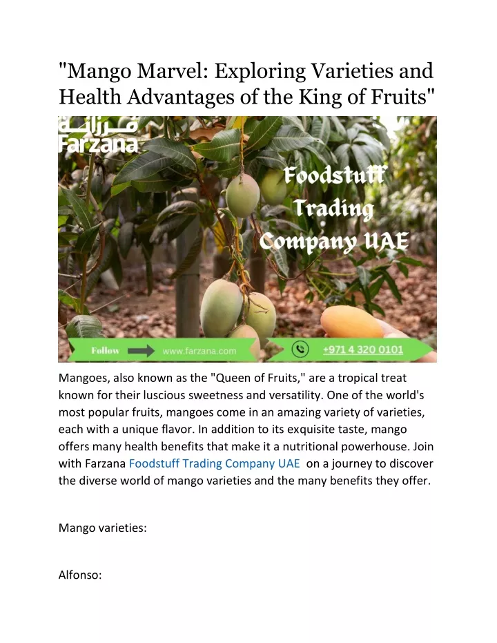 mango marvel exploring varieties and health