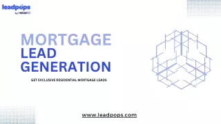 mortgage lead generation