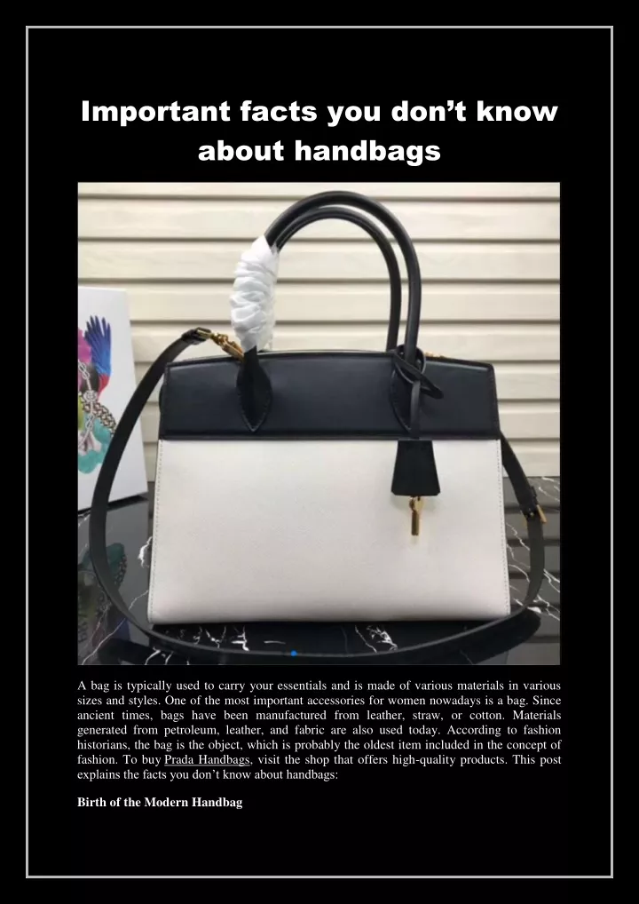 important facts you don t know about handbags