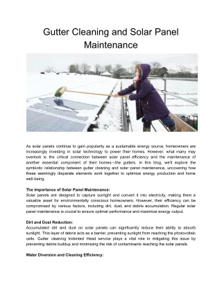 Gutter Cleaning Indented Head Service