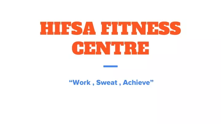 hifsa fitness centre