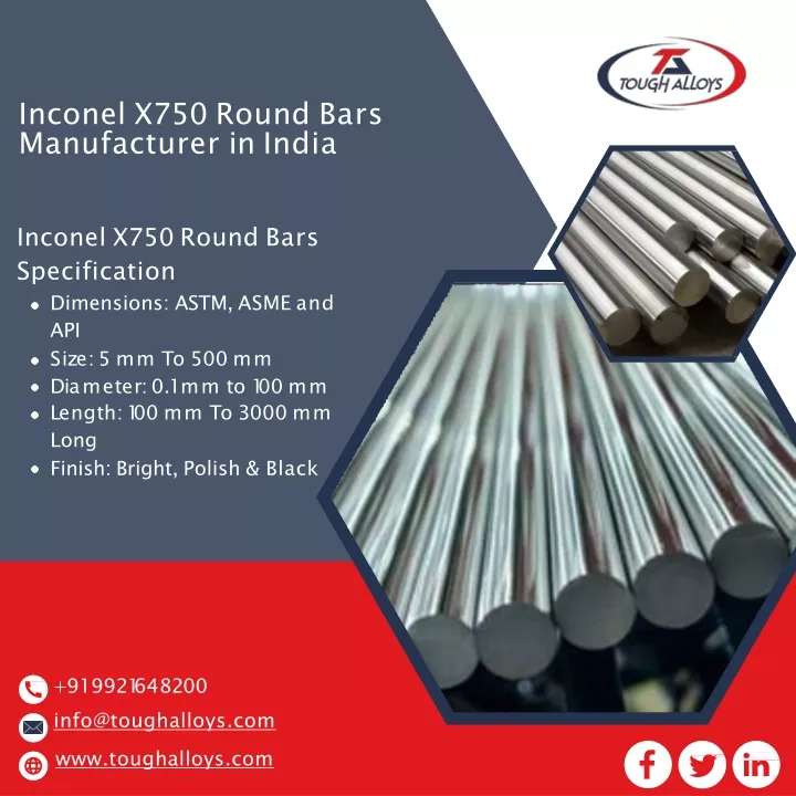 inconel x750 round bars manufacturer in india