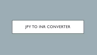 JPY to INR converter