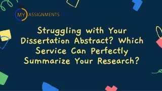 struggling with your dissertation abstract which