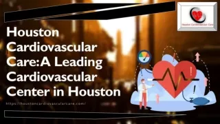 Houston Cardiovascular Care: A Leading Cardiovascular Center in Houston