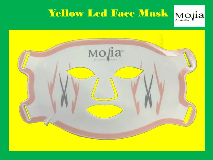 yellow led face mask