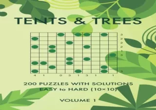 $PDF$/READ/DOWNLOAD️❤️ Tents and Trees Volume 1: 200 Easy to Hard Challenging Logic Puzzle