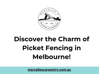 Discover the Charm of Picket Fencing in Melbourne!