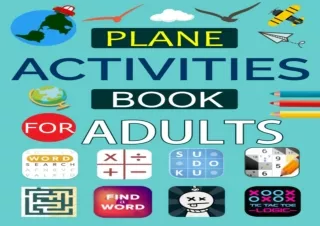 $PDF$/READ/DOWNLOAD️❤️ Plane Activities Book For Adults: Airplane activity and Puzzle for