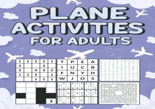 ⚡️PDF/READ❤️ Plane Activities for Adults: Activity Book for Airplane Travel,Travel Activit