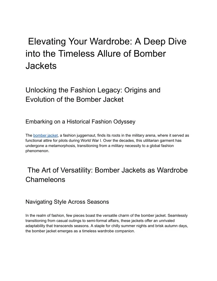 elevating your wardrobe a deep dive into