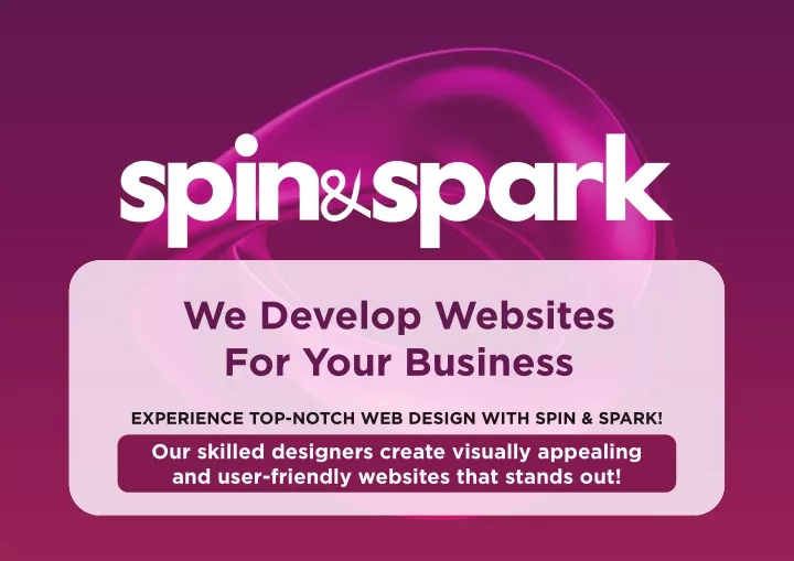 we develop websites for your business