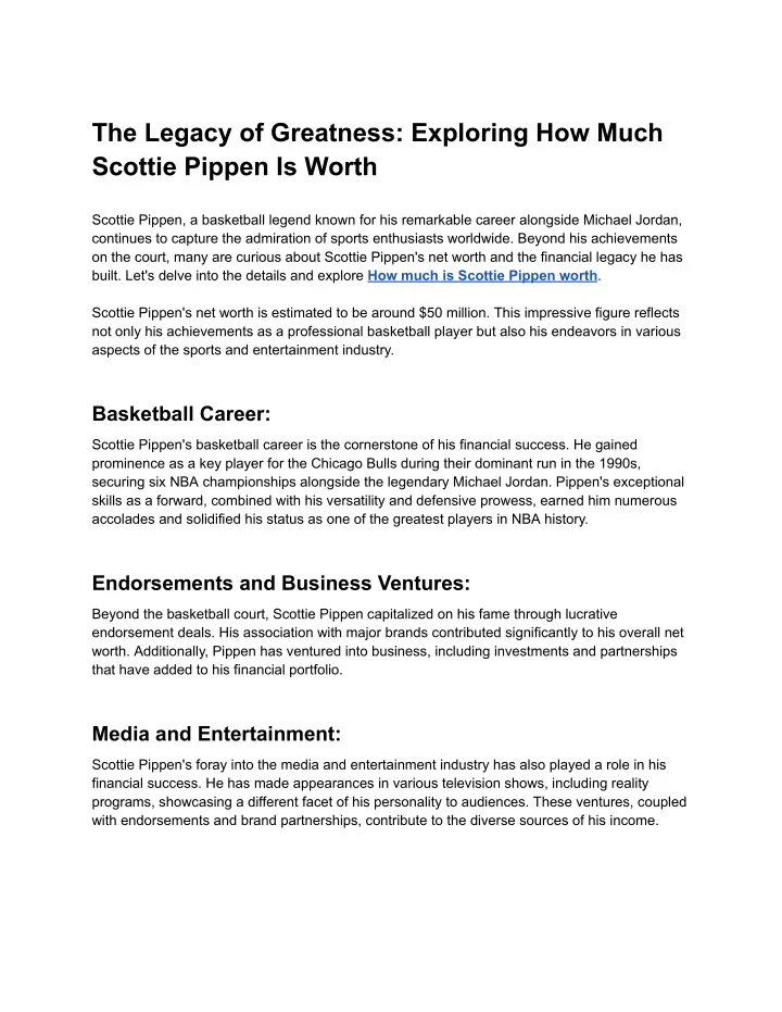 the legacy of greatness exploring how much
