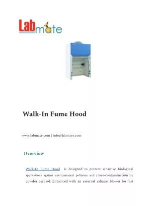 walk in fume hood