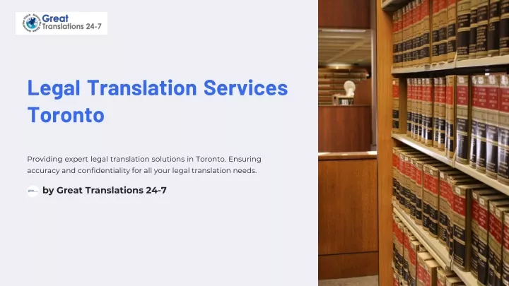 legal translation services toronto