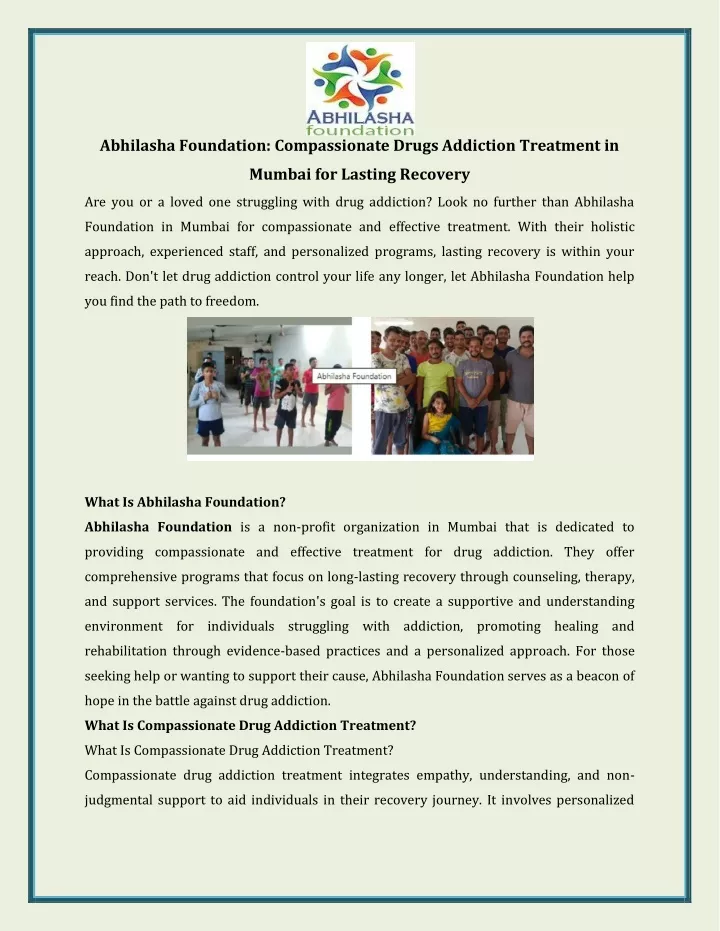 abhilasha foundation compassionate drugs