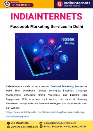 Facebook Marketing Services In Delhi