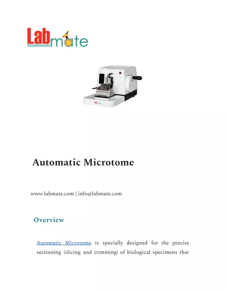 automatic microtome