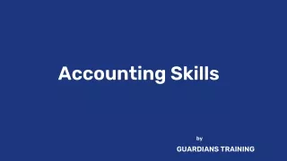 Introduction to Accounting Vocational Courses