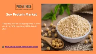 Soy Protein Market: Navigating Trends, Challenges, and Latest Developments, 2033
