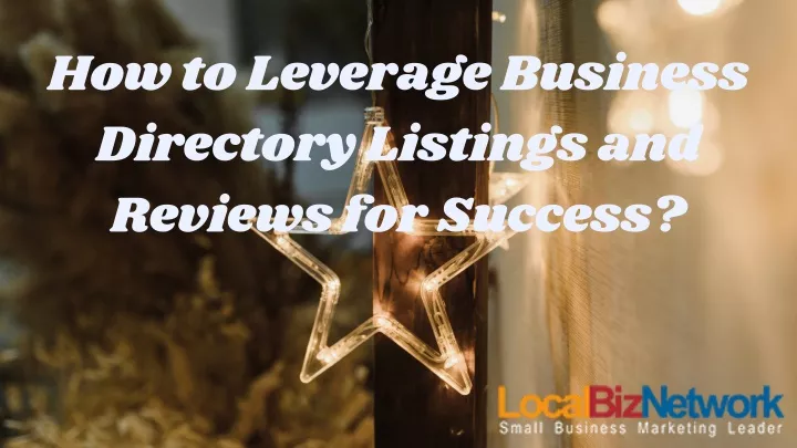how to leverage business directory listings