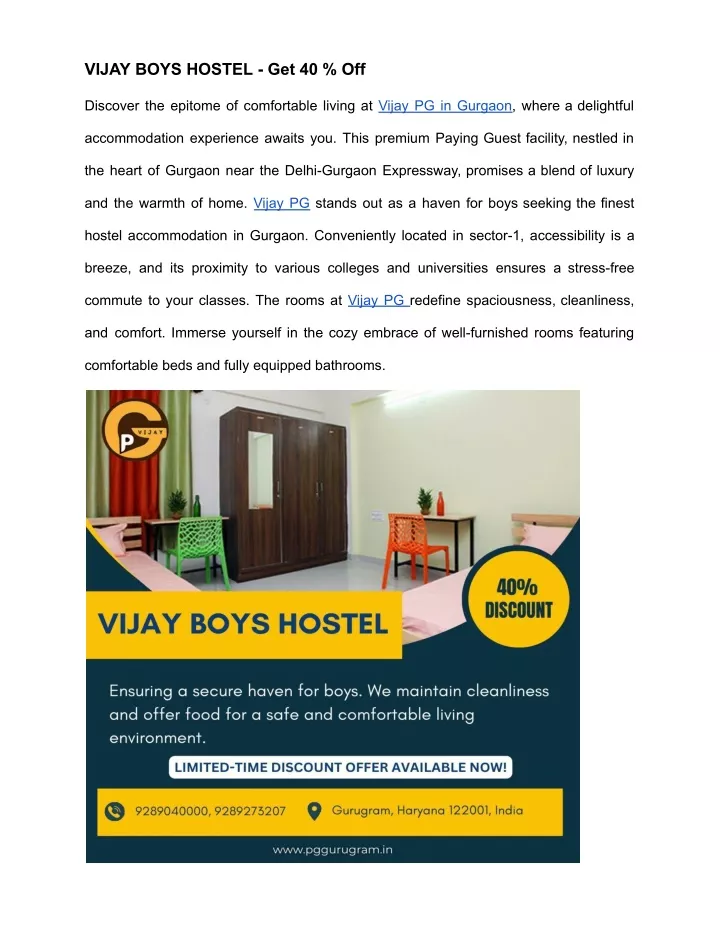 vijay boys hostel get 40 off