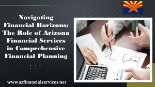 Arizona Financial Services in Comprehensive Financial Planning