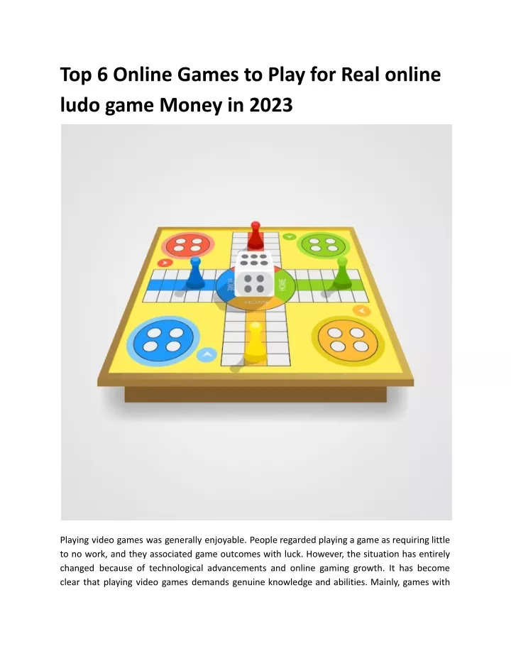 top 6 online games to play for real online ludo