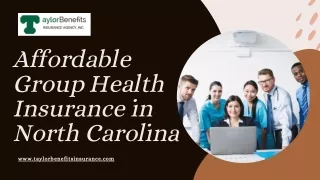 Affordable Group Health Insurance in North Carolina